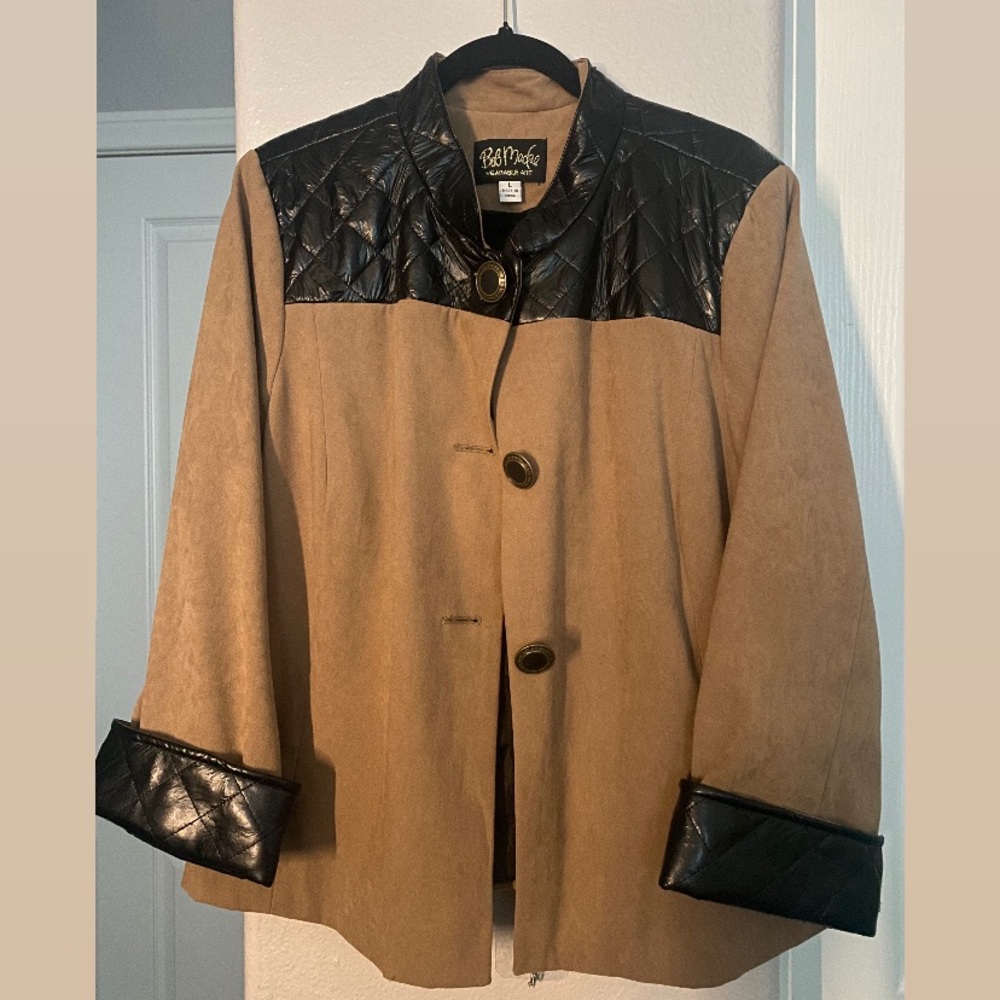 Brown and black jacket